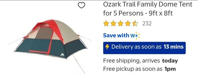 Ozark trail tent