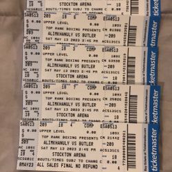 Alimkhanuly Vs Butler Tickets