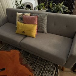 Sleek Couch Grey - Mid century Modern