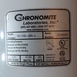 Chronomite SR-20L/208 Instant-Flow tankless water heater.
