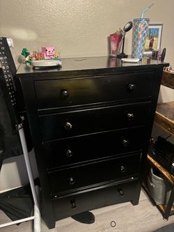 Black dresser