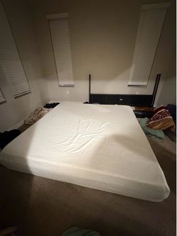 Queen size mattress with bed frame additional