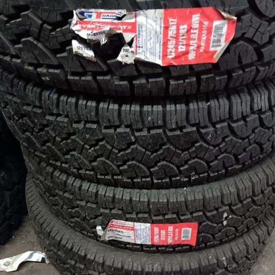 4 New Tires 245/75/17 Gt Radial Tires