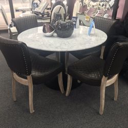 Real Marble Dining Set