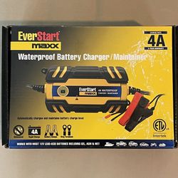 EverStart Maxx Waterproof Battery Charger/Maintainer – 4 Amp