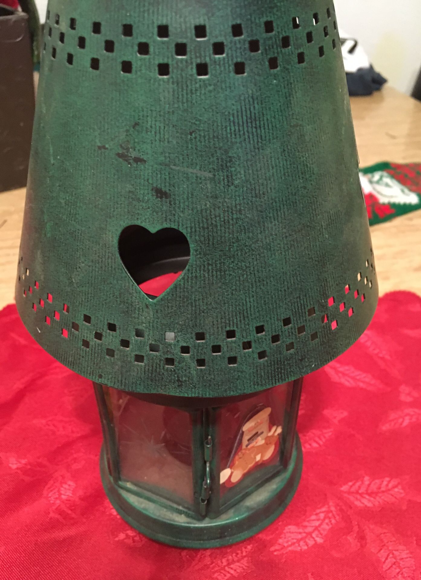 Santa candle holder