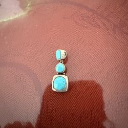 Sterling Silver And Natural Turquoise 