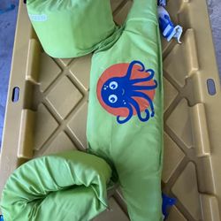 Swim School Baby boat, Froggy Friend Shaded Baby Float And Life Jacket User Weight 30-50Lbs (14-23kg)