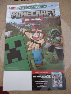 Minecraft Manga & Beyblade X Comic Book 2025 FCBD Manga Viz New