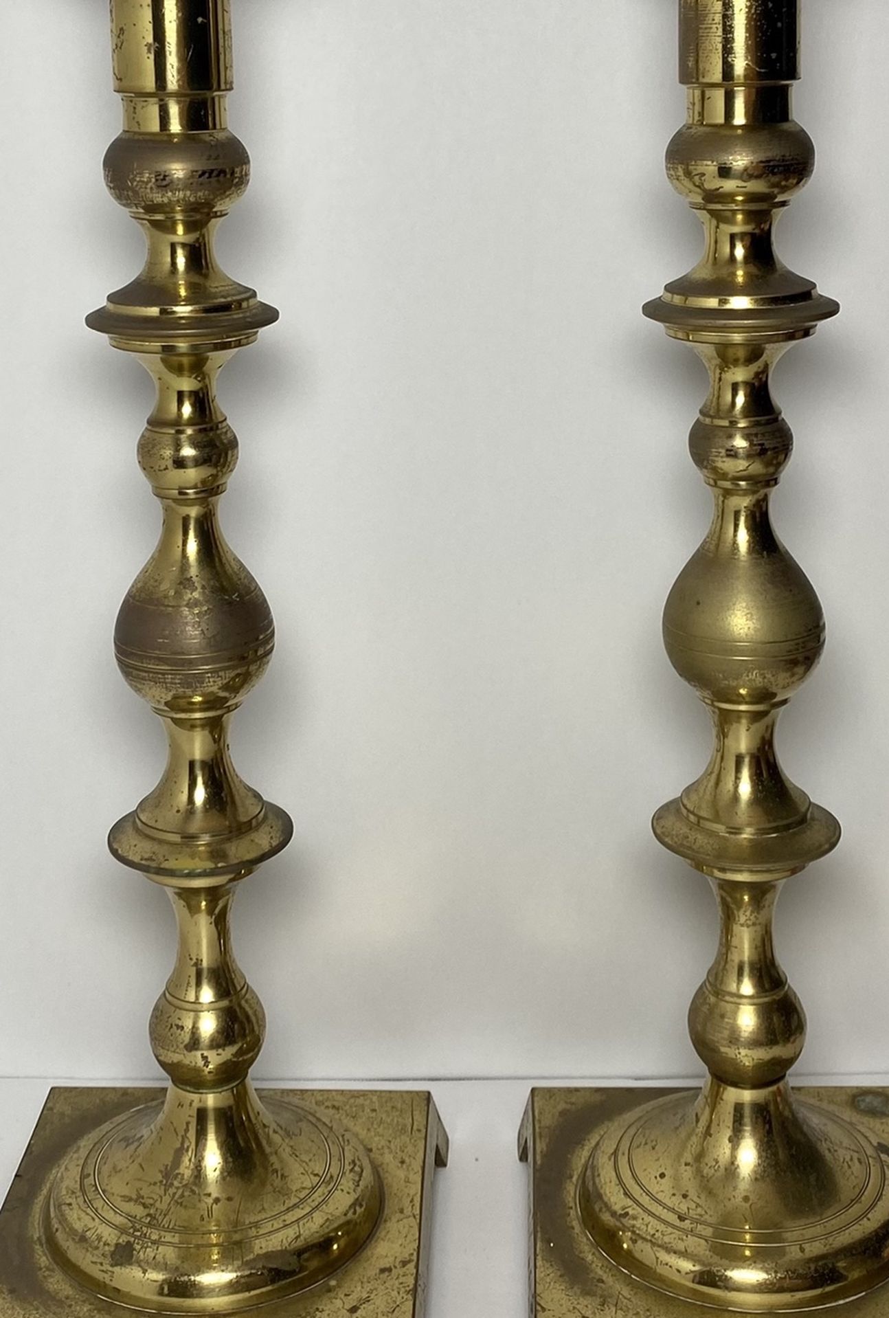 B Altman Vintage 1950’s Brass Candlestick Pair Price Negotiable