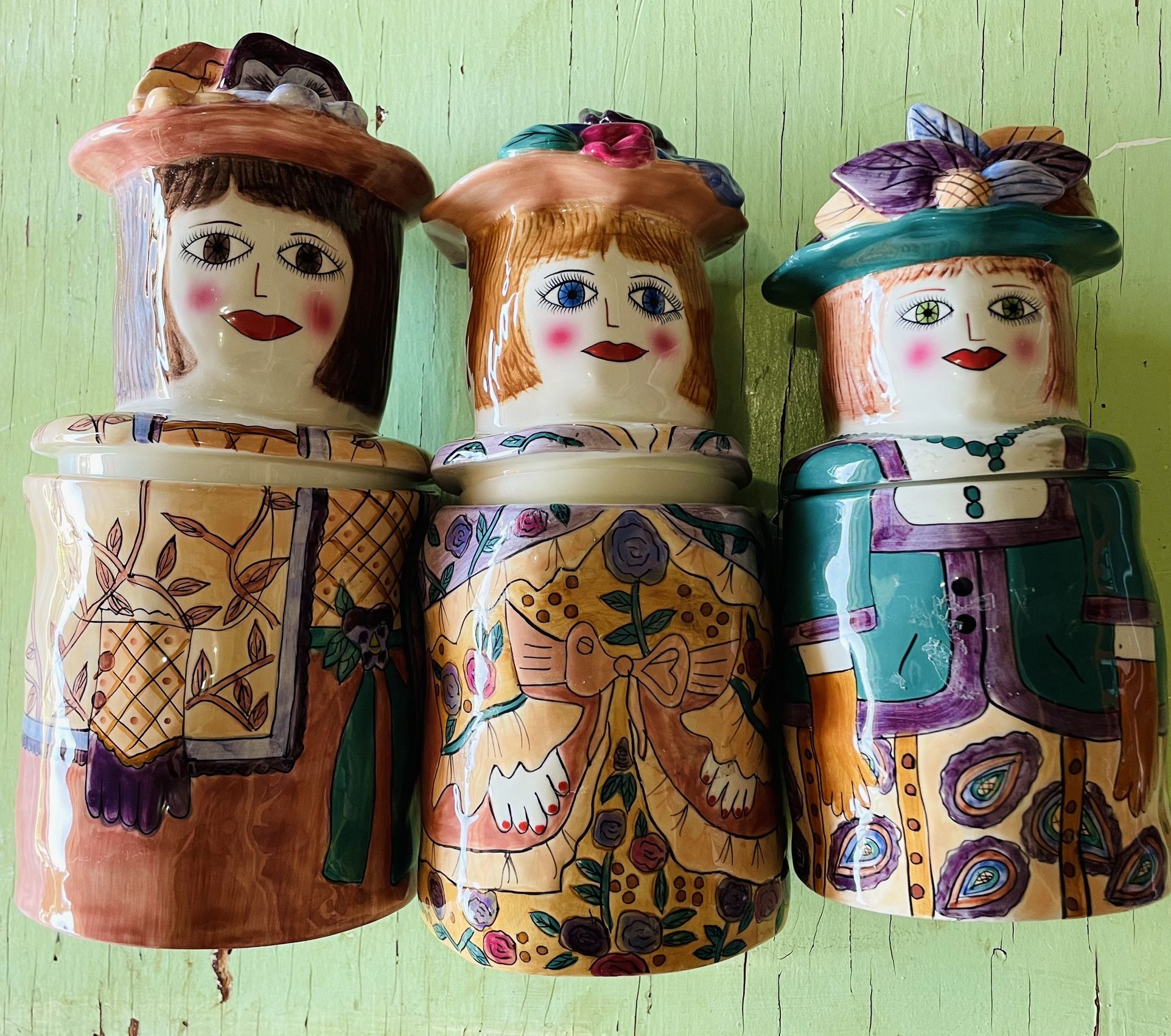 Susan Paley Vintage Cookie Jar Set