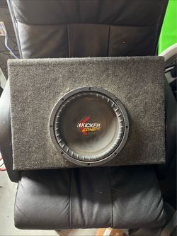 Vintage Kicker Comp 10" Subwoofer C10 Old School Car Audio 4-Ohm with Connectors