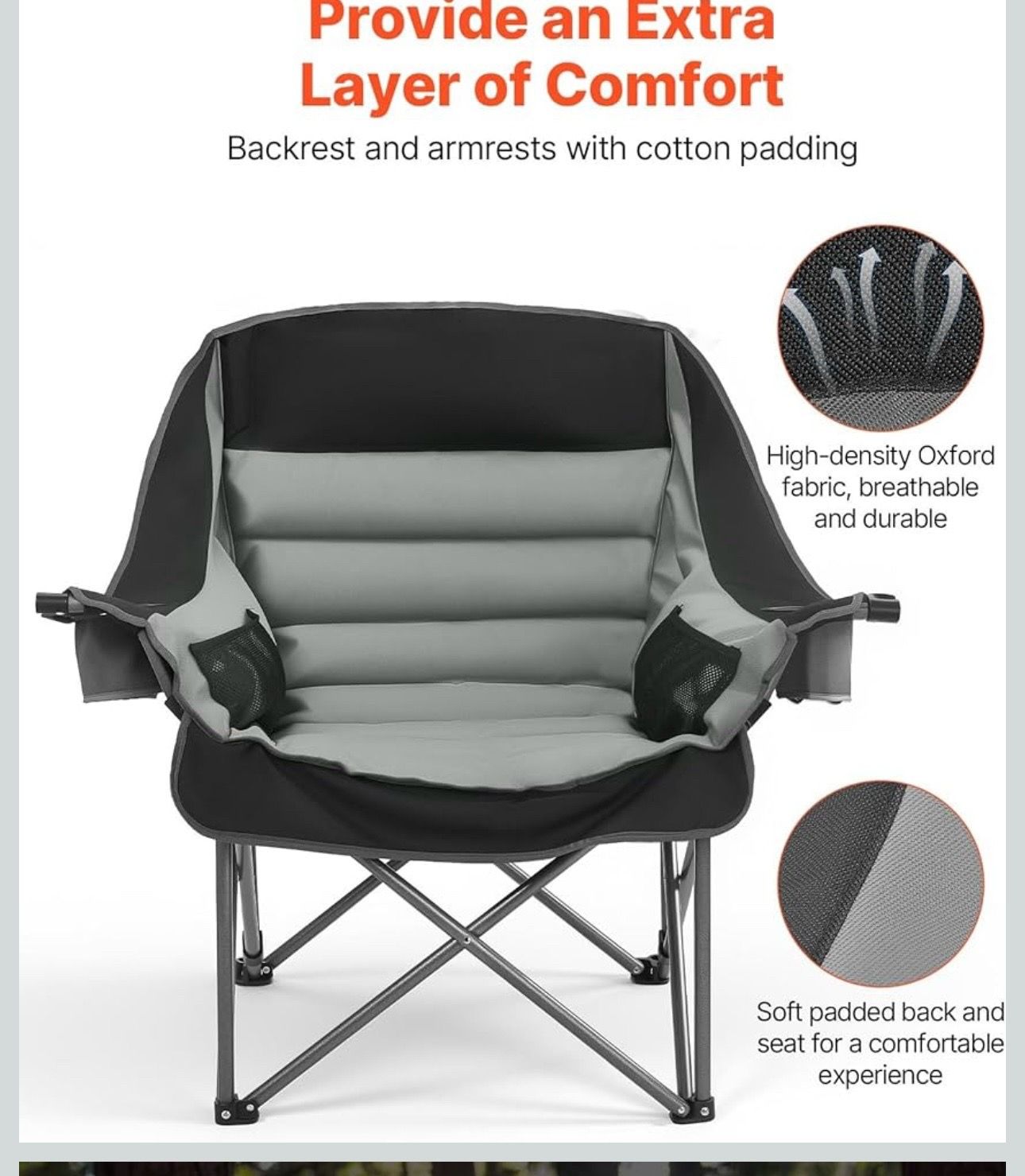 VEVOR Oversized Camping Chair-New