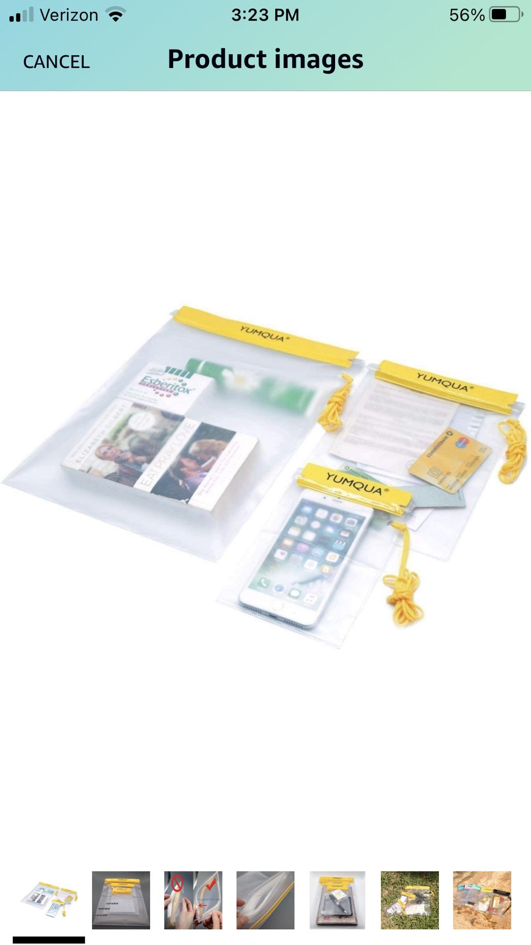 YUMQUA Clear Waterproof Bags, Water Tight Cases Pouch Dry Bags for Camera Mobile Phone Maps Pouch Kayak Military Boating Document Holder