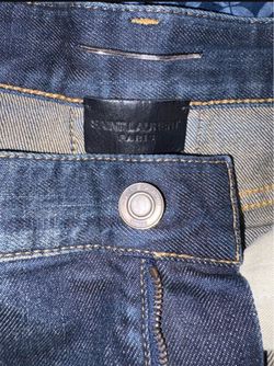 Saint Laurent Paris Jeans – Dark Gray Denim – Designer