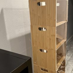 6 Record Storage Cube Containers 