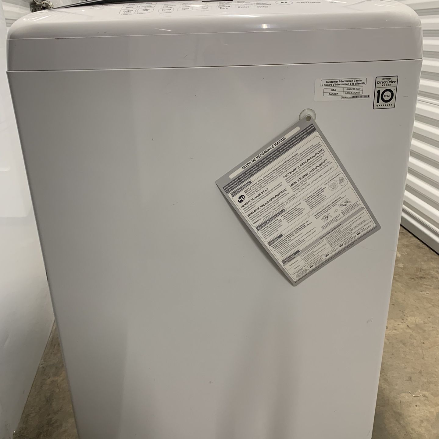 Large capacity washer and dryer from LG