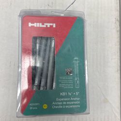 Hilti KB1 3/8” x 5” Expansion Anchors – 15 pcs (Contractor Grade)