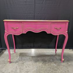 Pink and Gold Vanity