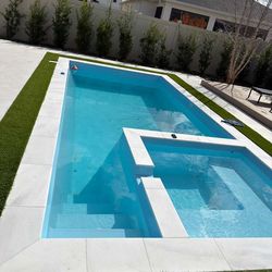 🌟 ✨ Introducing the X Line X7 — a PREMIUM FIBERGLASS POOL WITH BUILT-IN SPA (JACUZZI) AND HEATER! ✨ 🌟