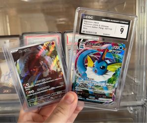 2024 Pokemon Simplified Chinese CS4a Vaporeon VMAX Holo CGC 9 Mint