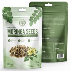 Moringa Seeds 100 Count High-quality NON GMO Organically Grown 