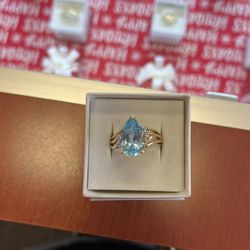 Aquamarine Stone Ring