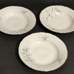 Royal Karlsbad China Blue Fantasy 8.5” Blue Fantasy Coupe Soup Bowls