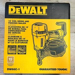 DEWALT Pneumatic 15-Degree Coil Corded Siding Nailer