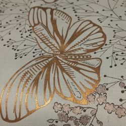 14 K Gold Gilded Fabric Butterfly's 