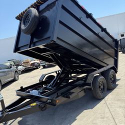 Scissor Lift Dump Trailer