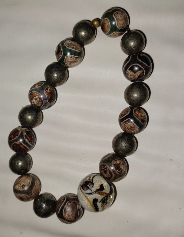 Agate Bead Bracelet 