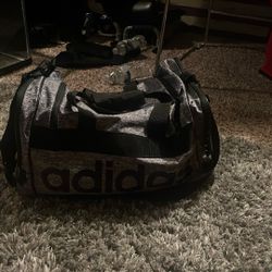 Adidas Gray Duffel Bag