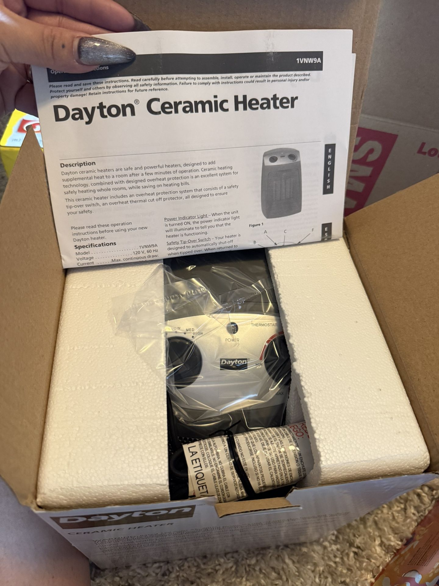Dayton Ceramic Heater