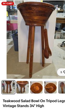 Wooden Teak Salad Serving Bowl