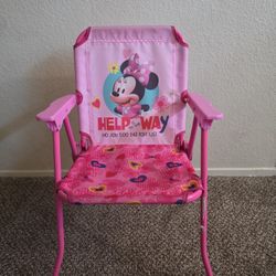 Toddler Camping Beach Chair. Used Good Condition. Minnie Mouse