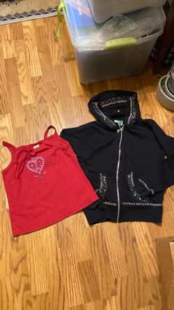 Girls Tank Top and Zip-Up Hoodie Bundle, Girl size 10-12