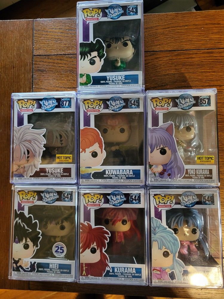 Yuyu hakusho Funko Pop Complete Set