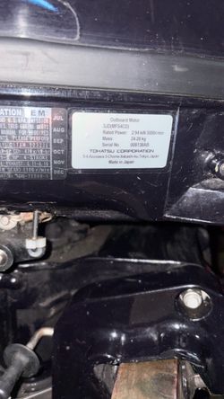 Trade Tohatsu 4 horsepower Four Stroke Outboard Motor