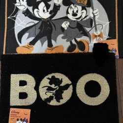 Disney Halloween Mickey And Minnie  Mouse  Rug/mat