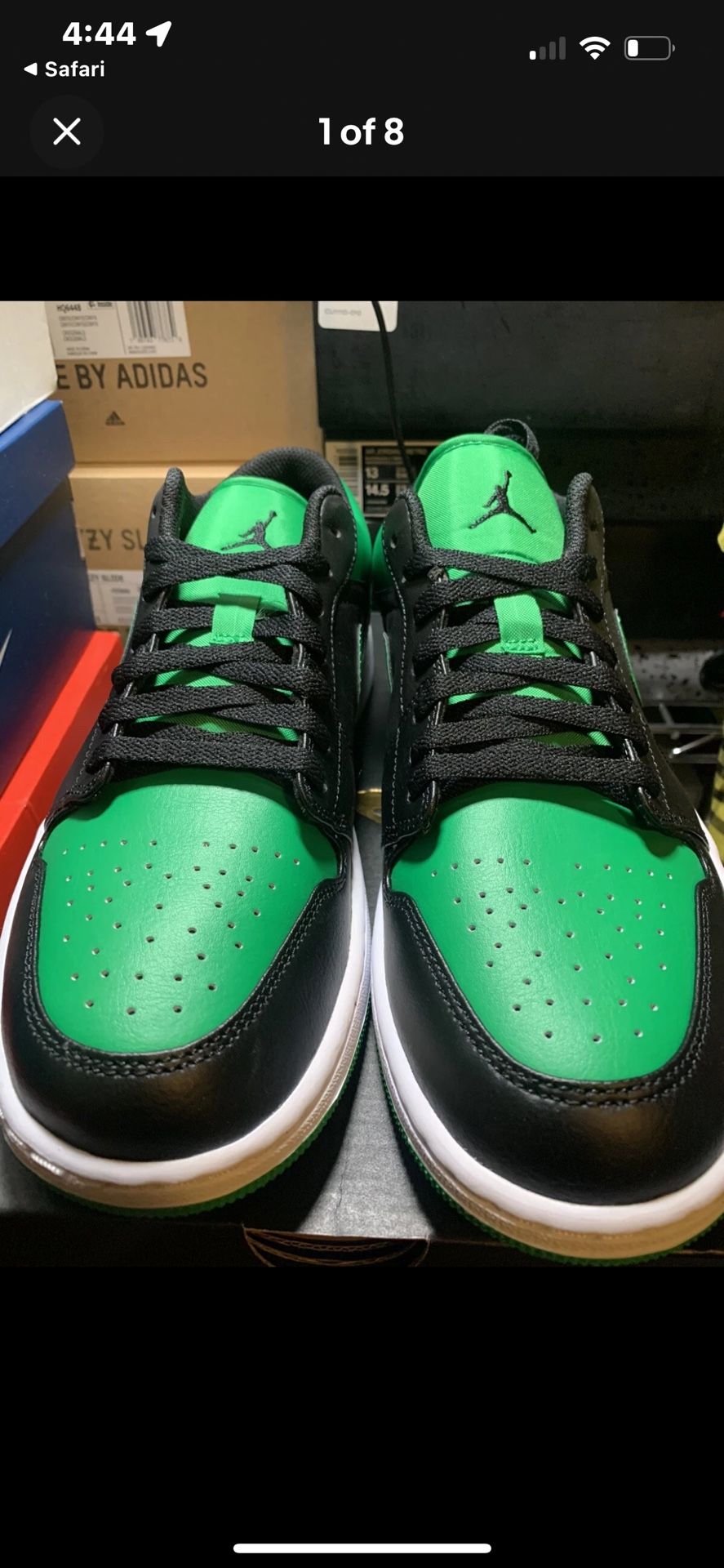 Air Jordan Air Jordan 1 Low 'Black Lucky Green'