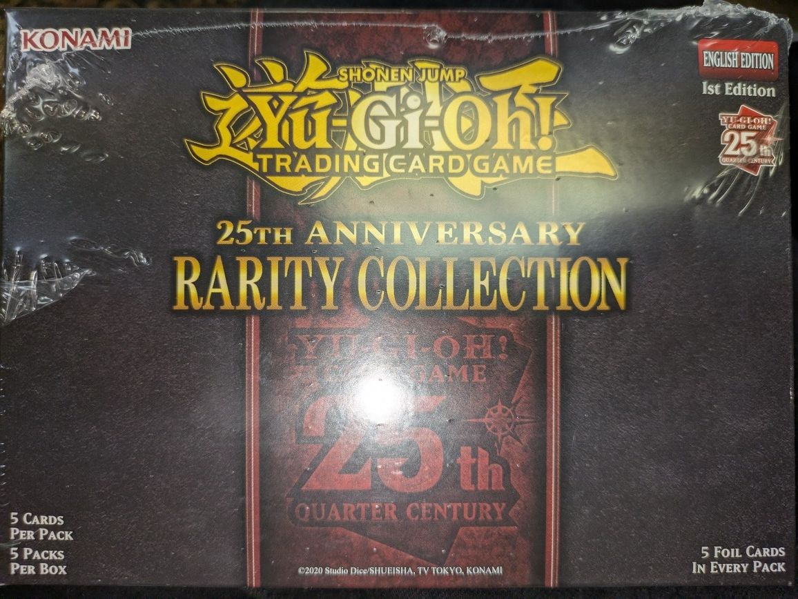 Yugioh 25th Anniversary Rarity Collection Mini Box 1st Edition Sealed 5 Packs.
