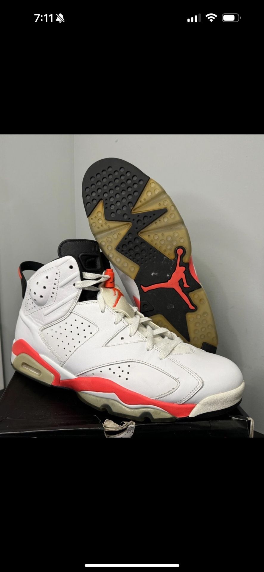 Jordan 6 Infrared Sz 12 