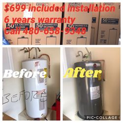 $895 Water heater installation included