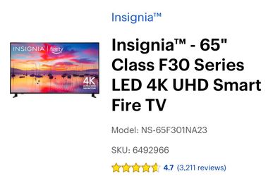 65” Insignia Fire TV
