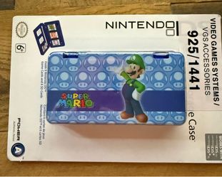 Super Mario Game Storage Luigi --Holds 6 games--NEW SEALED