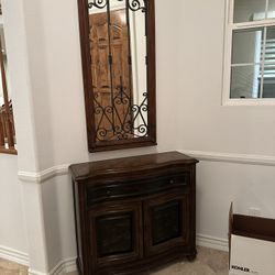 Small Cabinet And Mirror 