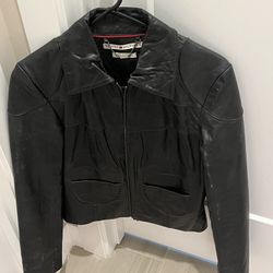 Leather Jacket - Ladies Size Small - Tommy Hilfiger 