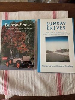 2 Books, Burma-Shave, Sunday Drives
