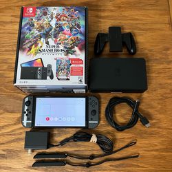 Nintendo Switch OLED console System Super Smash Bros Ultimate Special Edition SE Complete in Box SSBU brothers